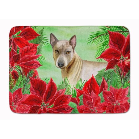Carolines Treasures Thai Ridgeback Poinsettas Machine Washable Memory Foam Mat CK1328RUG